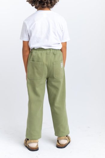 Olive Gabardine Pants for Ages 2-7