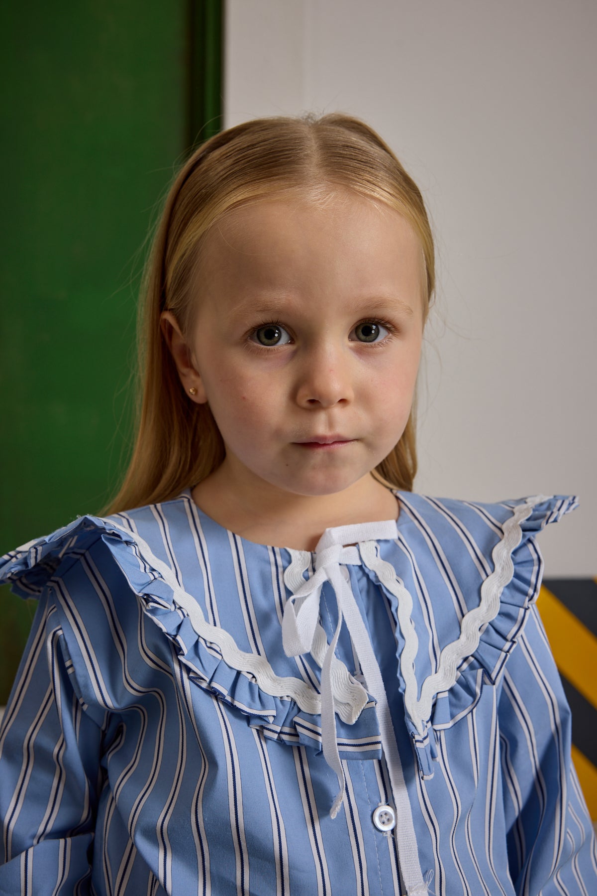 genis-yakali-cizgili-gomlek-mavi-11434.jpg Wide Collar Striped Shirt Blue