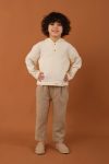 Hooded Muslin Set in Milky Coffee