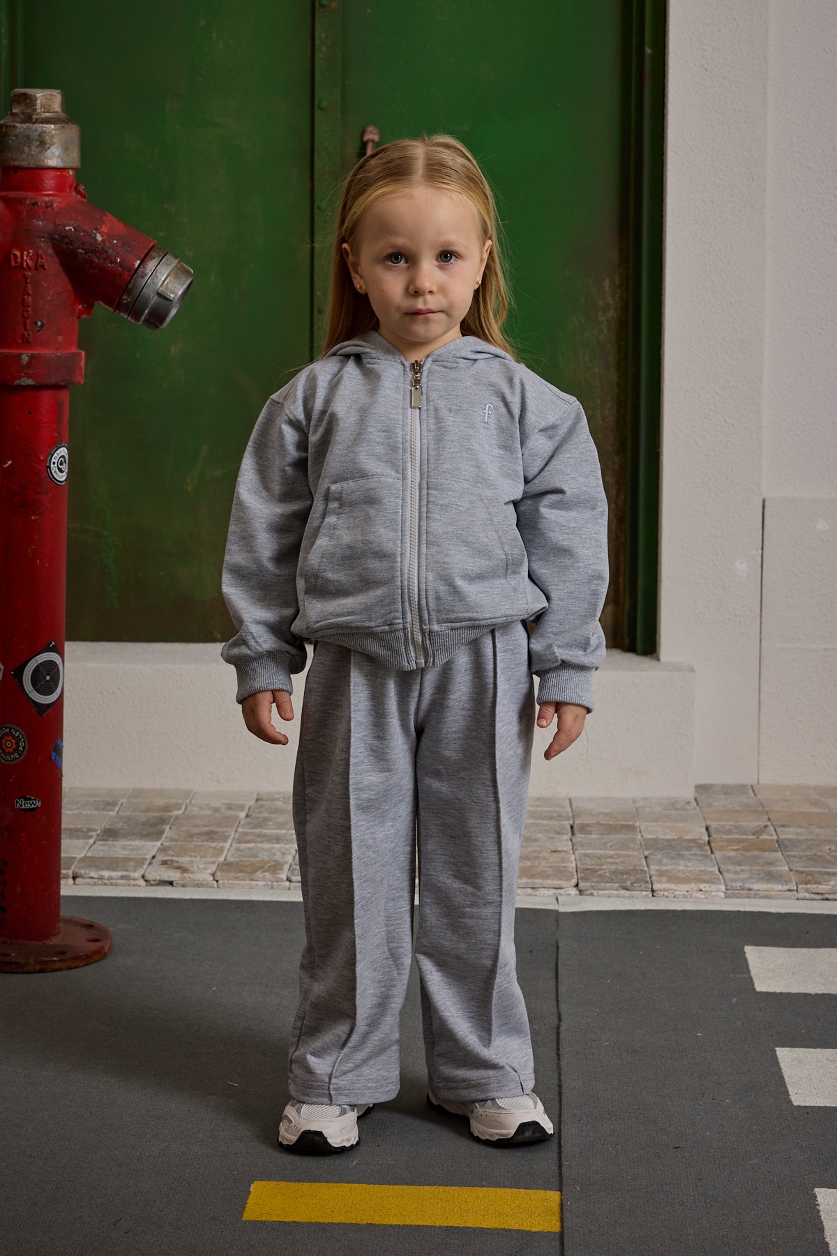 kapusonlu-basic-esofman-takimi-gri-melange-11149.jpg Hooded Basic Tracksuit Gray Melange