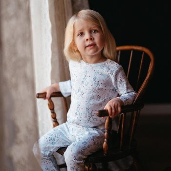 Winter Garden Long Sleeve Bodysuit and Leggings Set