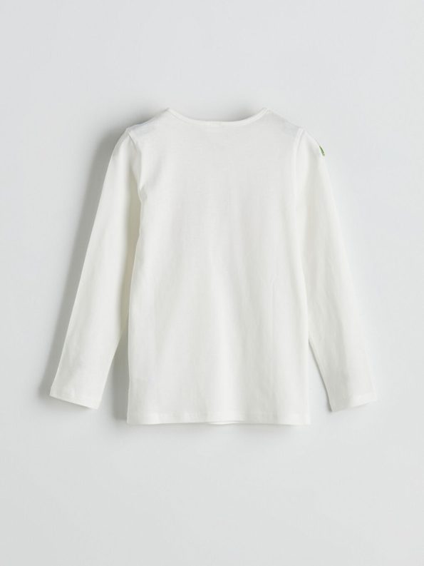 LCW Kids Cream Crew Neck Girl's Pajama Set