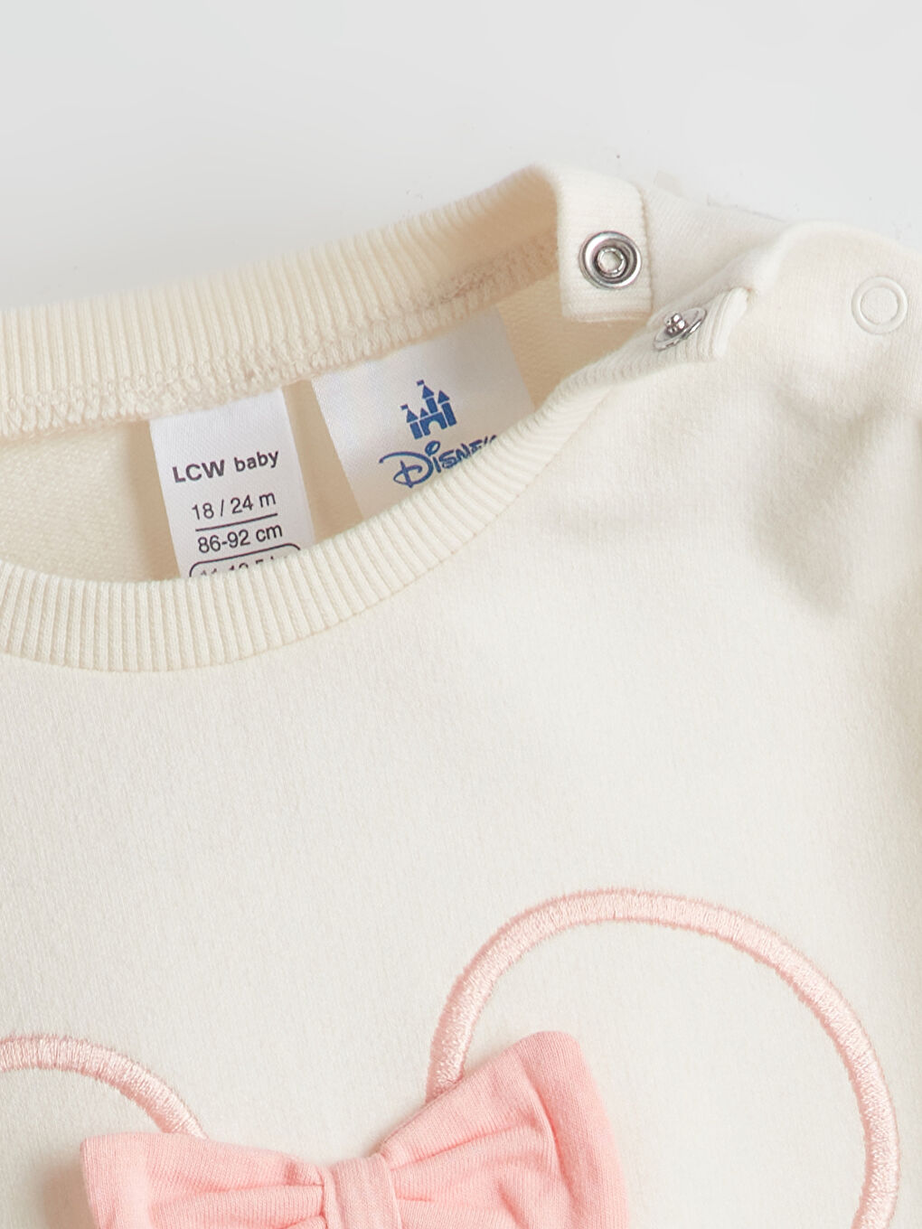 l_20252-w56045z1-yg7_a3.jpg LCW Baby Beige Long Sleeve Minnie Mouse Print Pajama Set for Girls