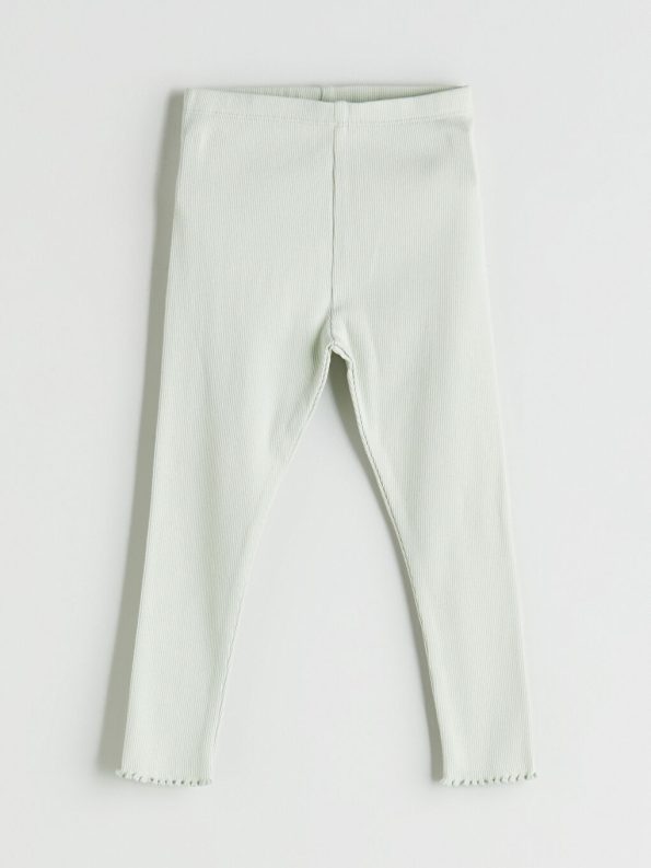 LCW Baby Cream Elastic Waist Girls Leggings Set of 3