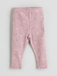 LCW Baby Pink Bow Patterned Girls Leggings