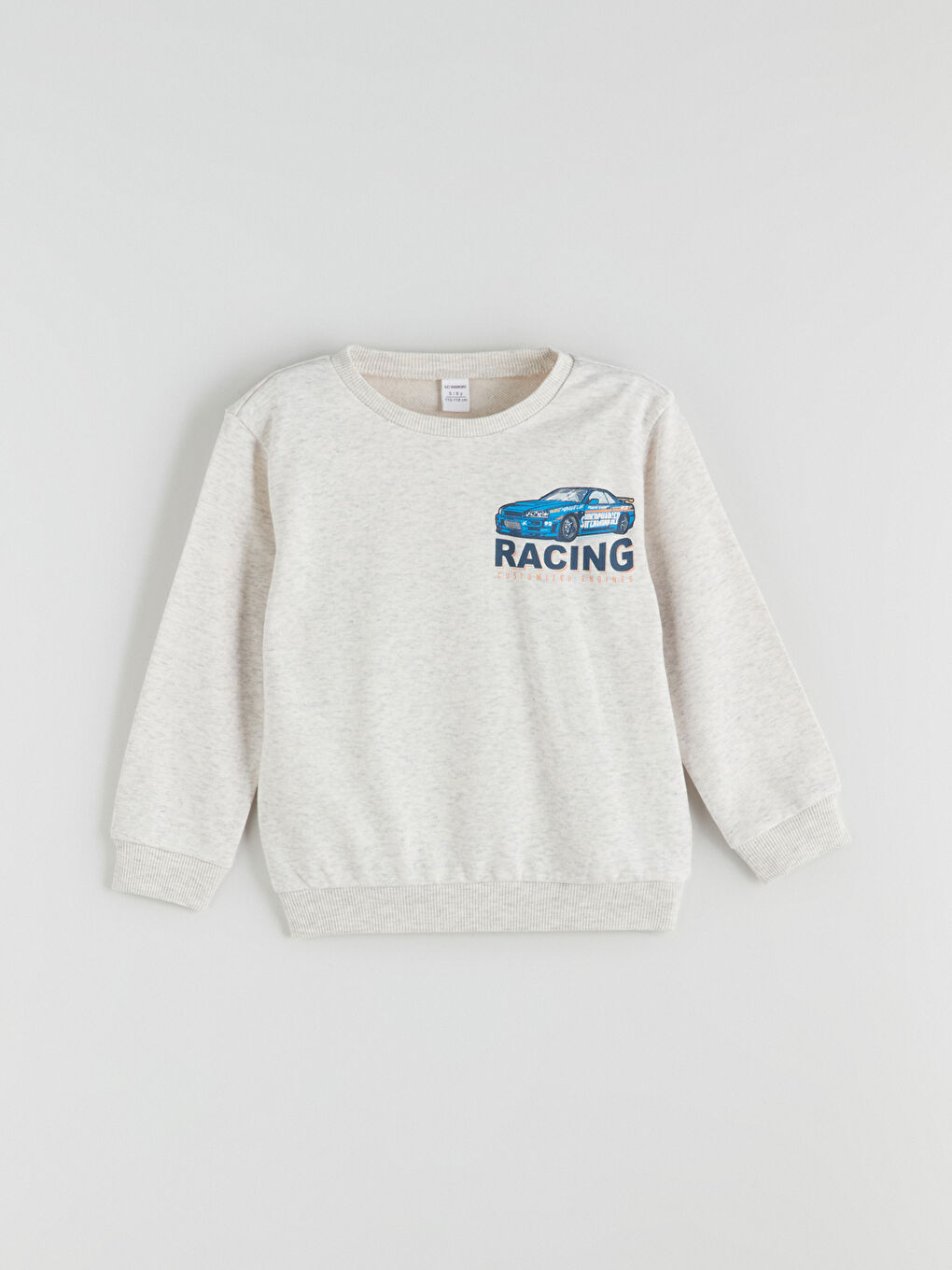 l_20252-w5ab46z1-hkc_a4.jpg LCW Kids Petrol Crew Neck Printed Sweatshirt Set for Boys