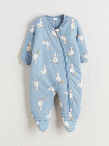 LCW Baby Blue 2.5 Tog Girls' Sleep Suit (0-12 Months with Feet, 12 Months+ Without Feet)