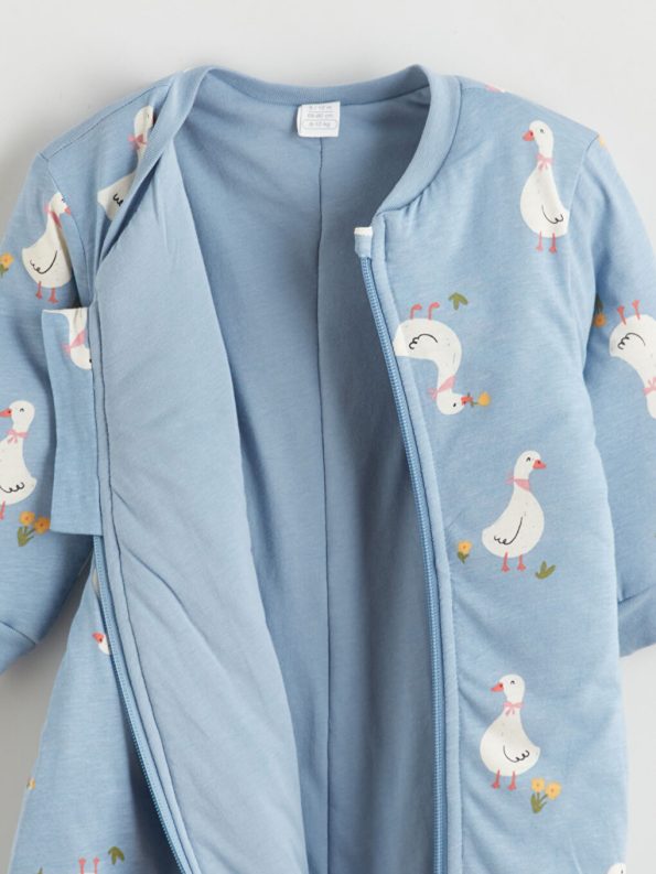 LCW Baby Blue 2.5 Tog Girls' Sleep Suit (0-12 Months with Feet, 12 Months+ Without Feet)