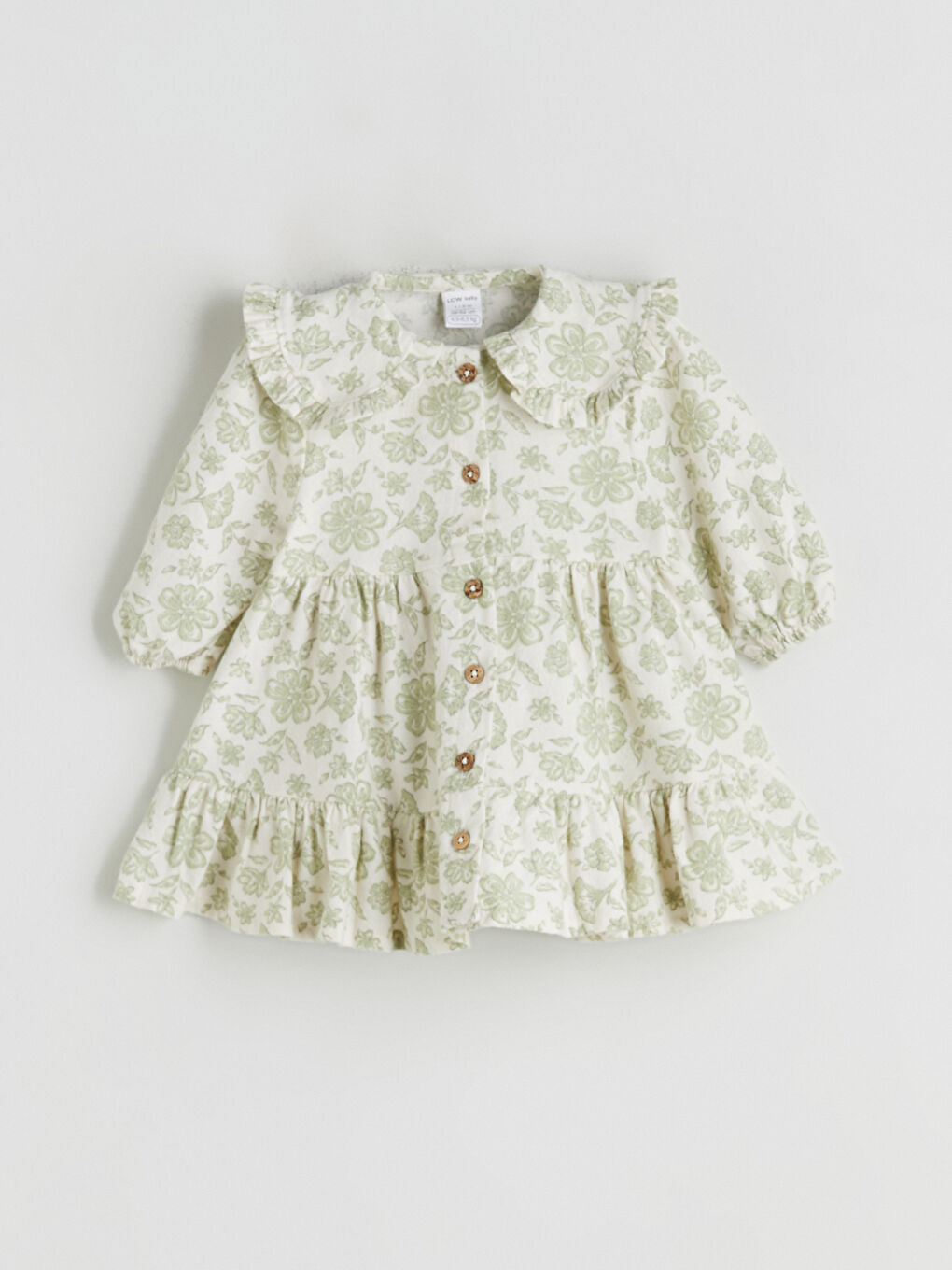 l_20252-w5bt11z1-lrb_a.jpg LCW Baby Ecru Peter Pan Collar Floral Dress for Girls