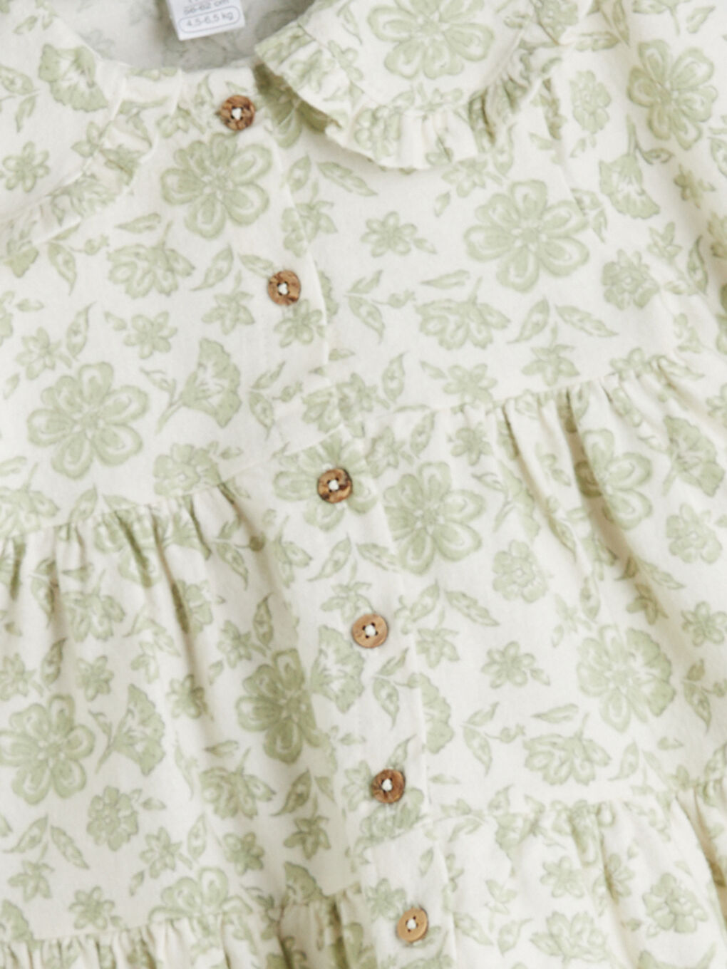 l_20252-w5bt11z1-lrb_a1.jpg LCW Baby Ecru Peter Pan Collar Floral Dress for Girls