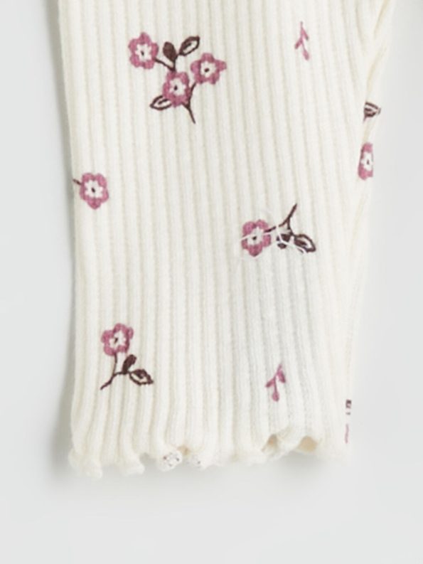 LCW Baby Pink Girls Sweatshirt and Leggings Set