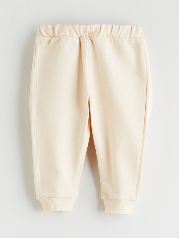LCW Baby Beige Girl's Cardigan and Pants Set
