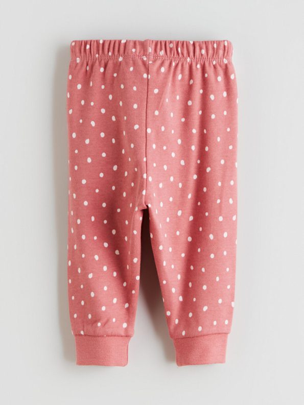 LCW Baby Pink Bicycle Neck Girls Pajama Set