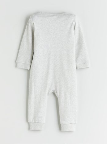 LCW Baby White Printed Boys' Bodysuit
