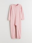 LCW Baby Pink Crew Neck Girl's Romper