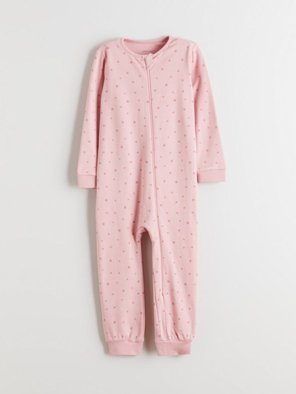 LCW Baby Pink Crew Neck Girl's Romper