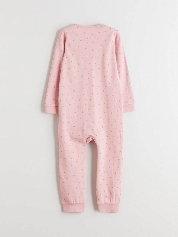 LCW Baby Pink Crew Neck Girl's Romper