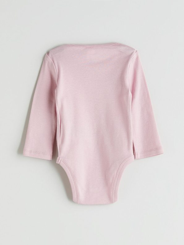 LCW Baby Ecru Ribbon Print Girl's Bodysuit Set of 3