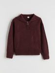 LCW Kids Plum Polo Collar Girls Sweater
