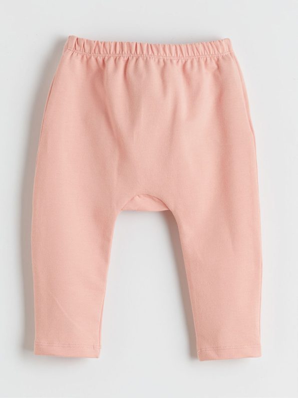 LCW Baby Pink Printed Girl Sweatshirt and Pants Set
