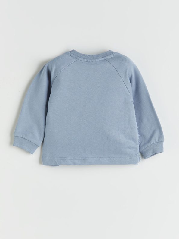 LCW Baby Blue Plush Pajama Set for Boys