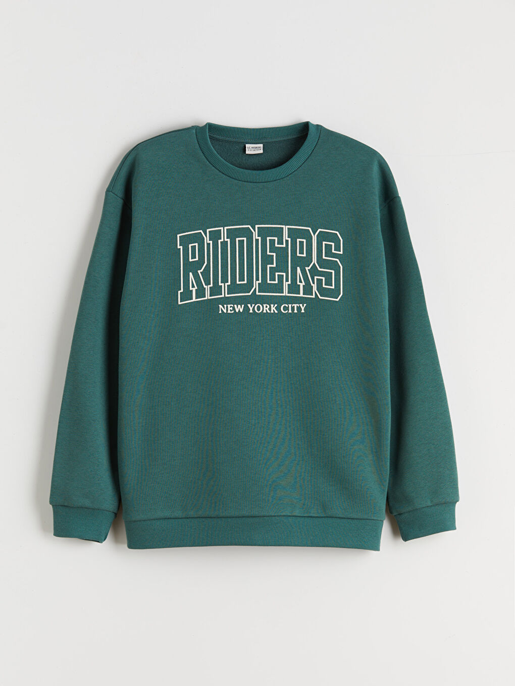 l_20252-w5de65z4-zbq_a.jpg LCW Kids Green Crew Neck Boys Sweatshirt