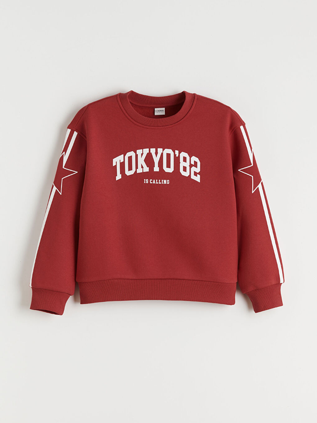 l_20252-w5dk56z4-hpm_a.jpg LCW Kids Red Crew Neck Tokyo Printed Girl's Sweatshirt