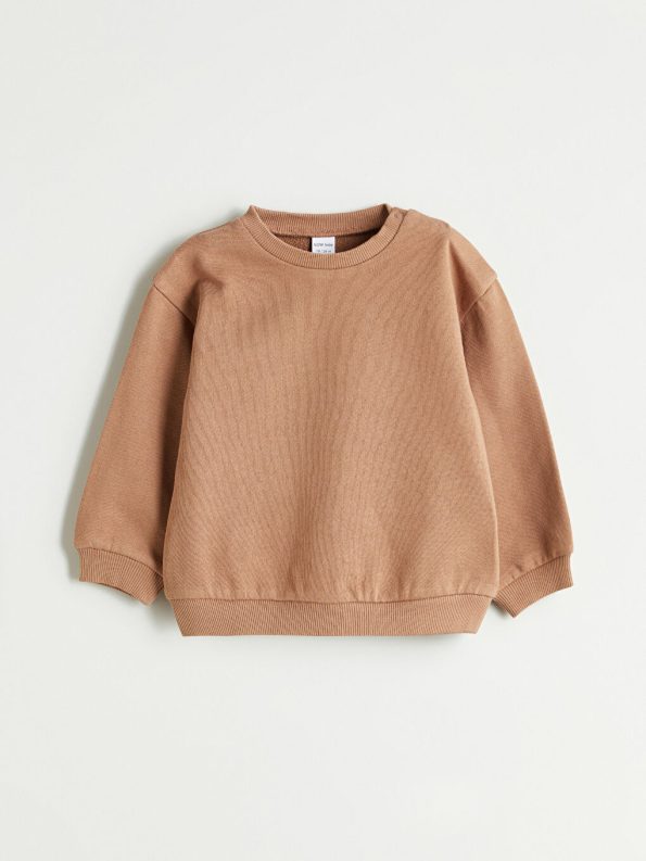 LCW Baby Haki Crew Neck Boys Sweatshirt Set of 3