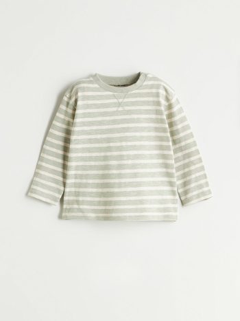 LCW Baby Green Crew Neck Boys' Sweatshirt Set