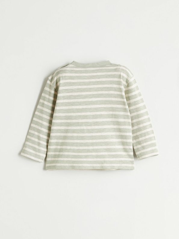 LCW Baby Green Crew Neck Boys' Sweatshirt Set