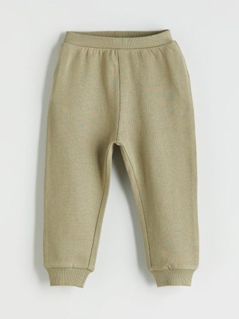 LCW Baby Haki Elastic Waist Basic Boys Jogger Pants 3-Pack