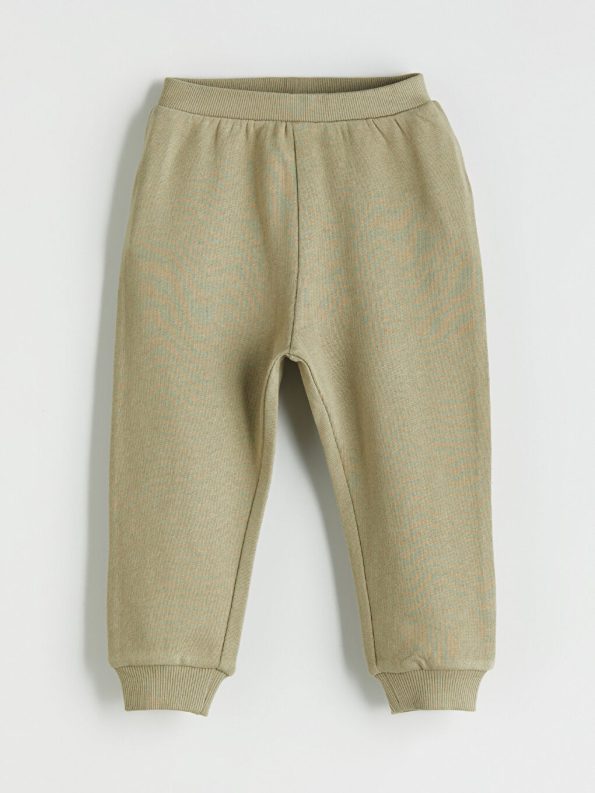 LCW Baby Haki Elastic Waist Basic Boys Jogger Pants 3-Pack