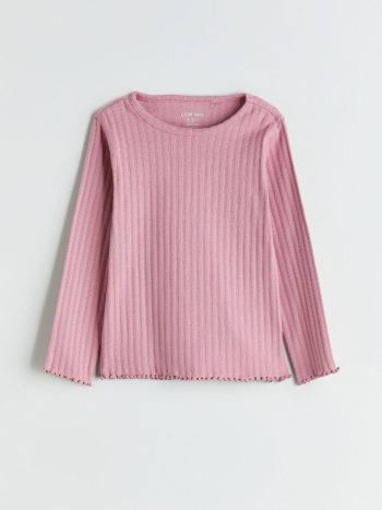 LCW Baby Pink Crew Neck Girl T-Shirt Set of 3