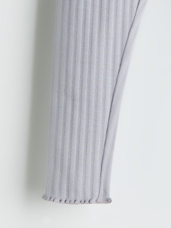 LCW Baby Pink Ribbed Leggings Set for Girls