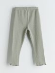 LCW Baby Haki Waistband Leggings for Girls