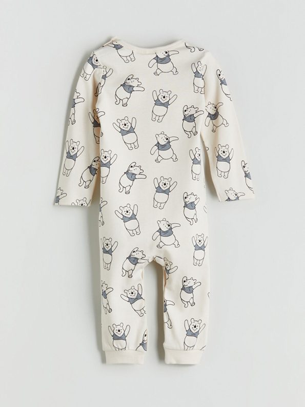 LCW Baby Gray Winnie The Pooh Licensed Boys' Romper Set