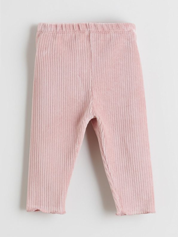 LCW Baby Cream Floral Girls Sweatshirt and Leggings