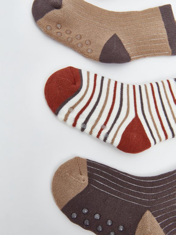 LCW Baby Orange Patterned Boys' Sock Set of 4