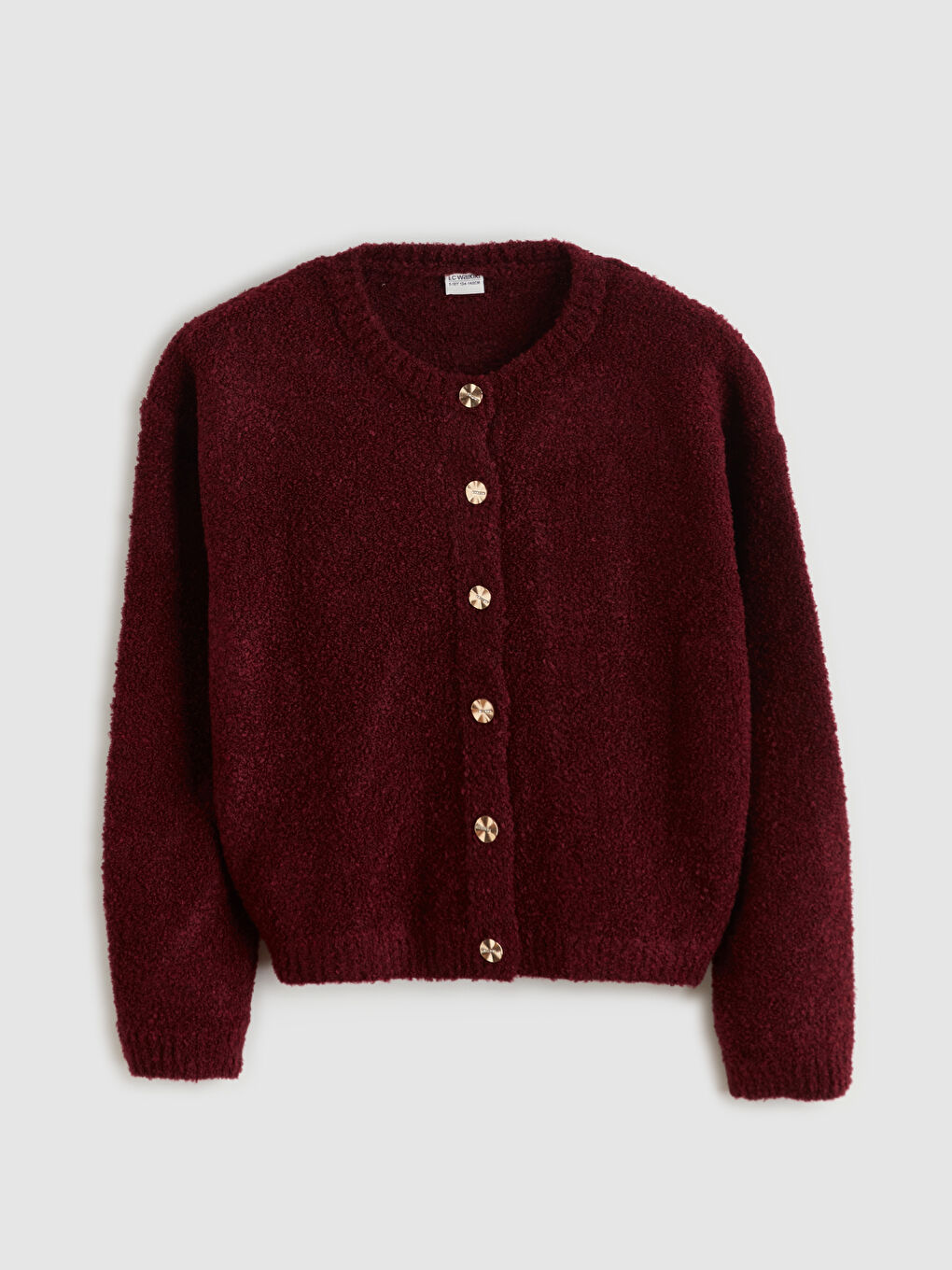 l_20252-w5fq22z4-hfc_a.jpg LCW Kids Burgundy Round Neck Sweater Cardigan