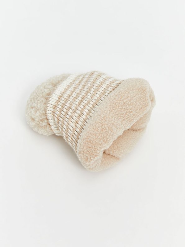 LCW Baby Beige Animal Embroidered Boy's Gloves