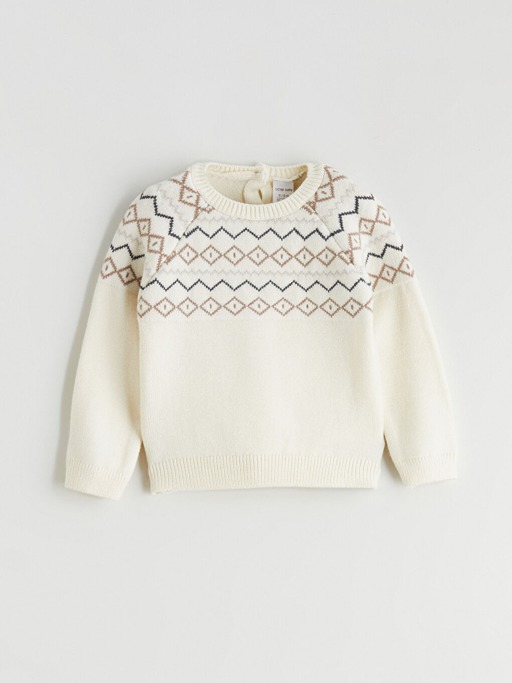 l_20252-w5g433z1-yg7_a1.jpg LCW Baby Beige Crew Neck Sweater and Pants Set