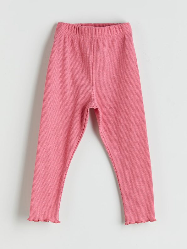 LCW ECO Pink Round Neck Baby Girl Pajama Set