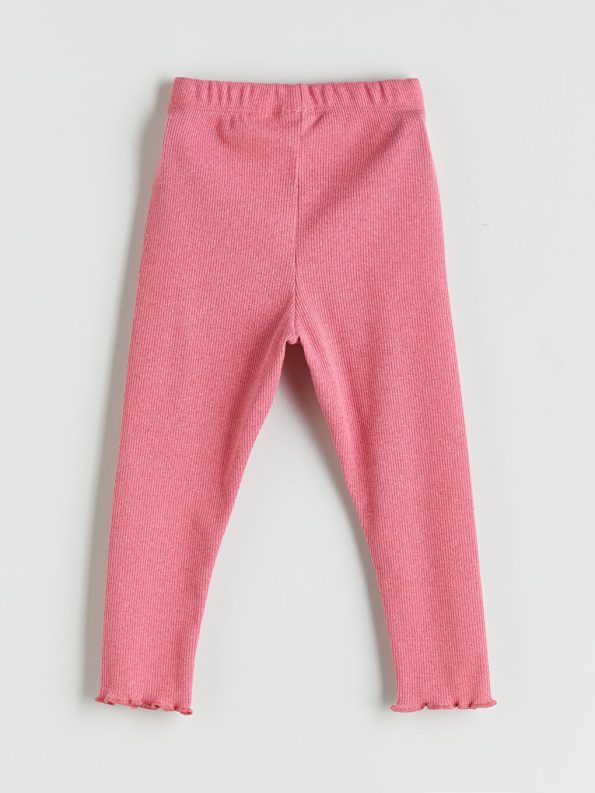 LCW ECO Pink Round Neck Baby Girl Pajama Set