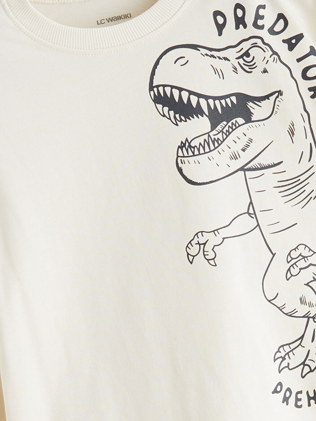 l_20252-w5gp61z1-qvk_a2.jpg LCW Kids Beige Dinosaur Print Boys T-Shirt