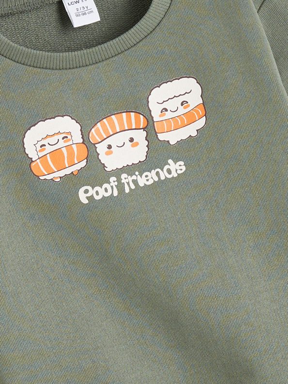 LCW ECO Green Boys' Crew Neck Sweatshirt