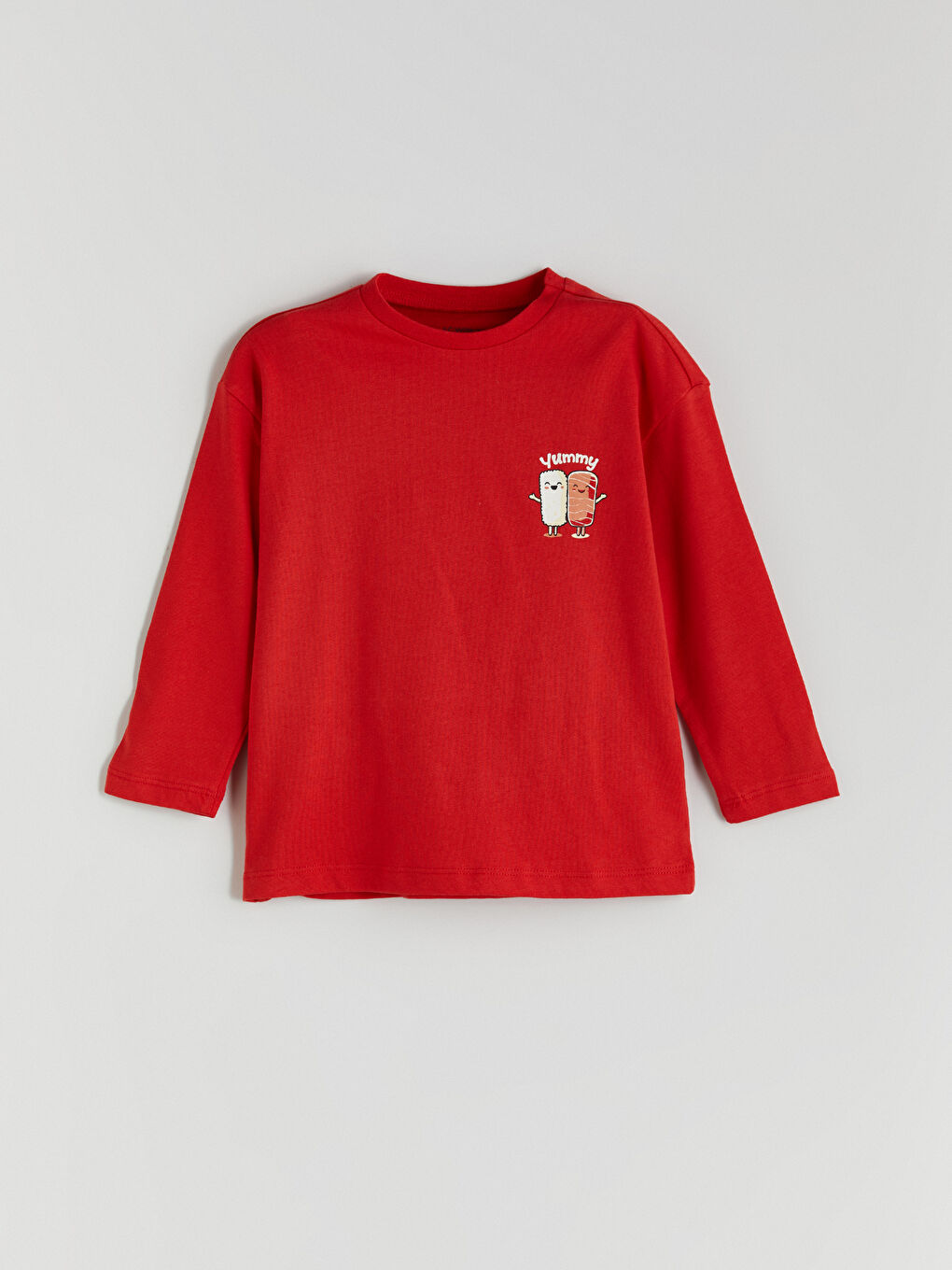 l_20252-w5gu85z1-hmw_a.jpg LCW ECO Red Crew Neck Printed Boys T-Shirt