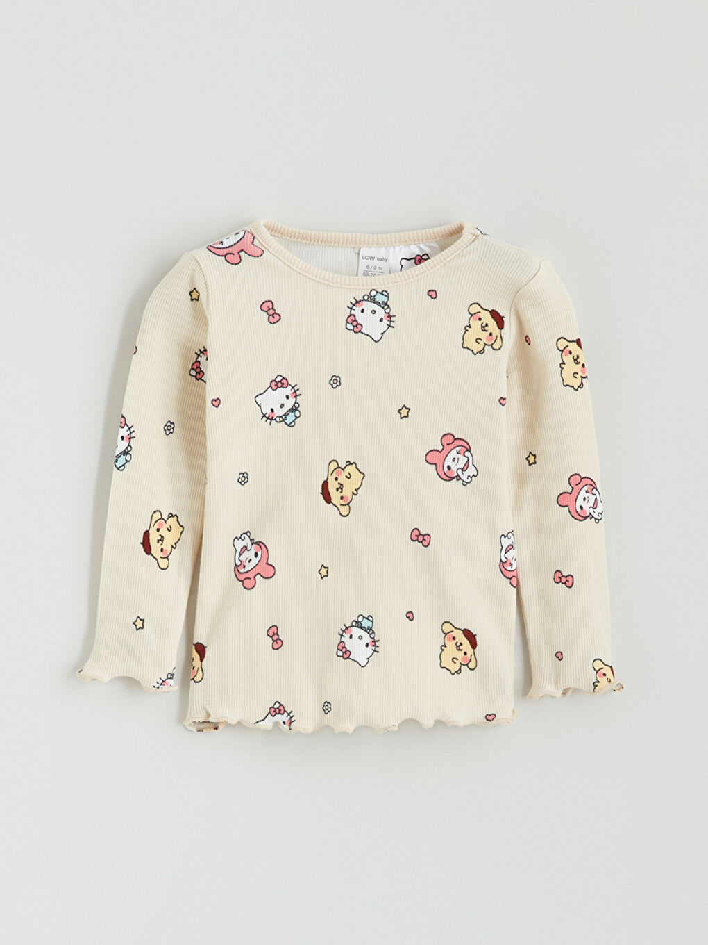 l_20252-w5hh59z1-lqa_a1.jpg LCW Baby Beige Hello Kitty Printed Girls Pajama Set