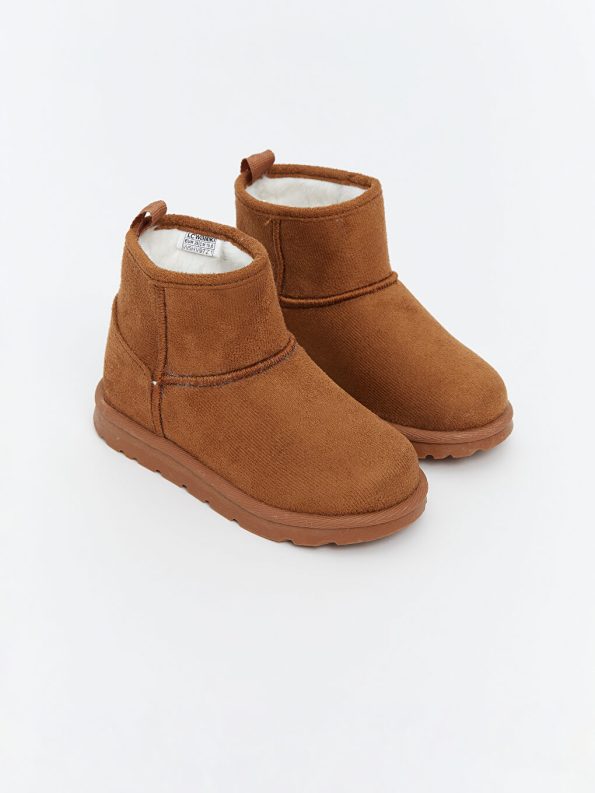 LCW STEPS Beige Suede Look Baby Girl Boots