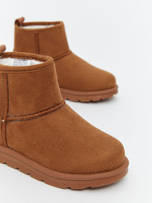 LCW STEPS Beige Suede Look Baby Girl Boots
