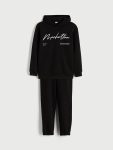 LCW Kids Black Hooded Boys Tracksuit